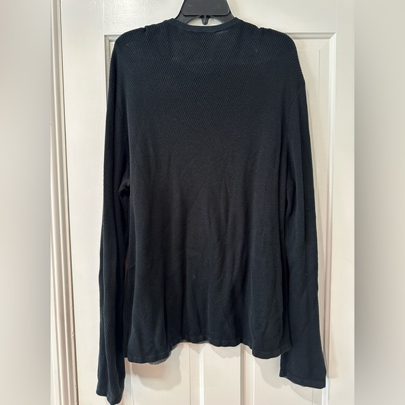 Theory men’s black sweater crewneck jersey knit long sleeve - Picture 9 of 11